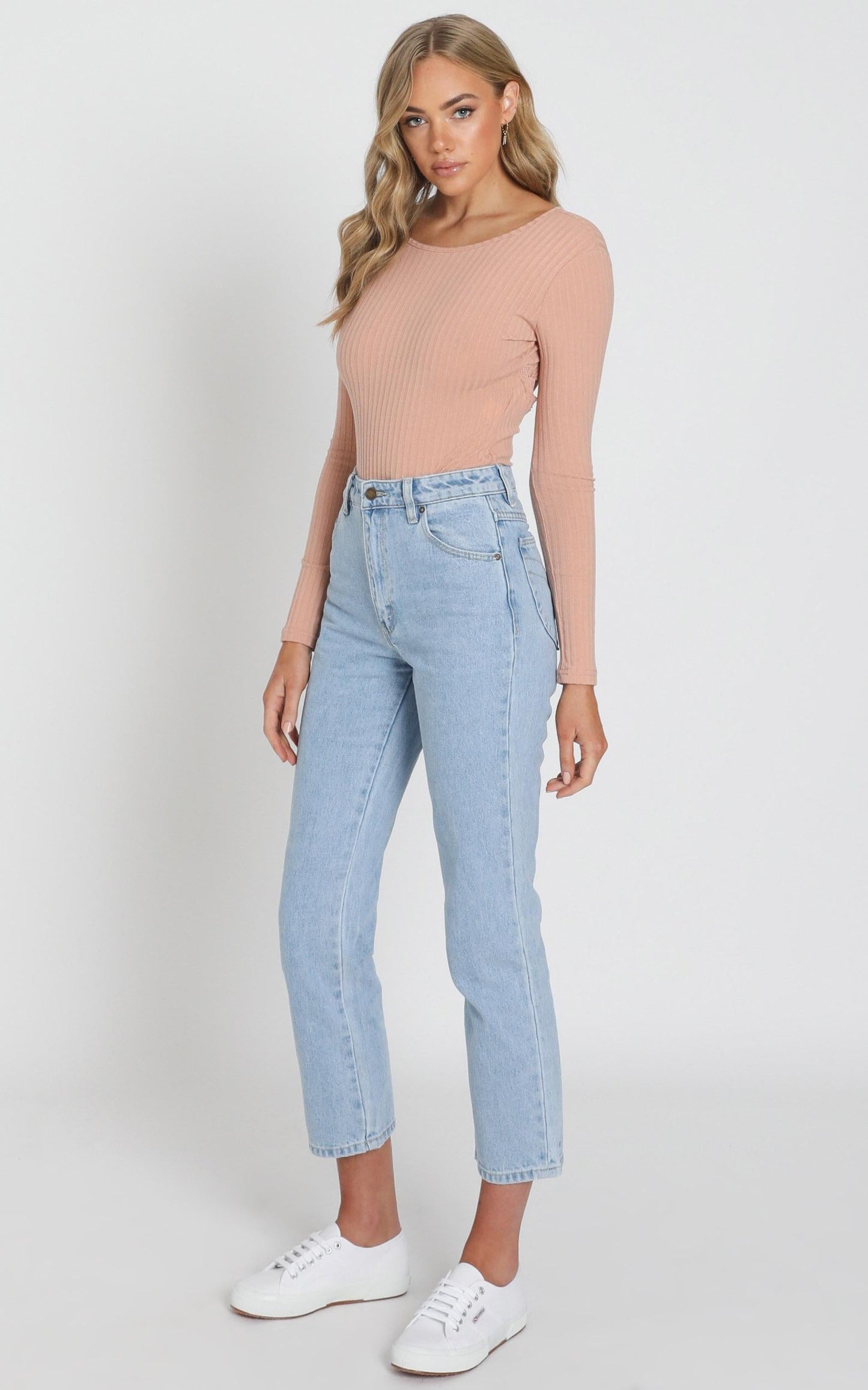 Rollas - Original Straight Jean in Sunday Blue