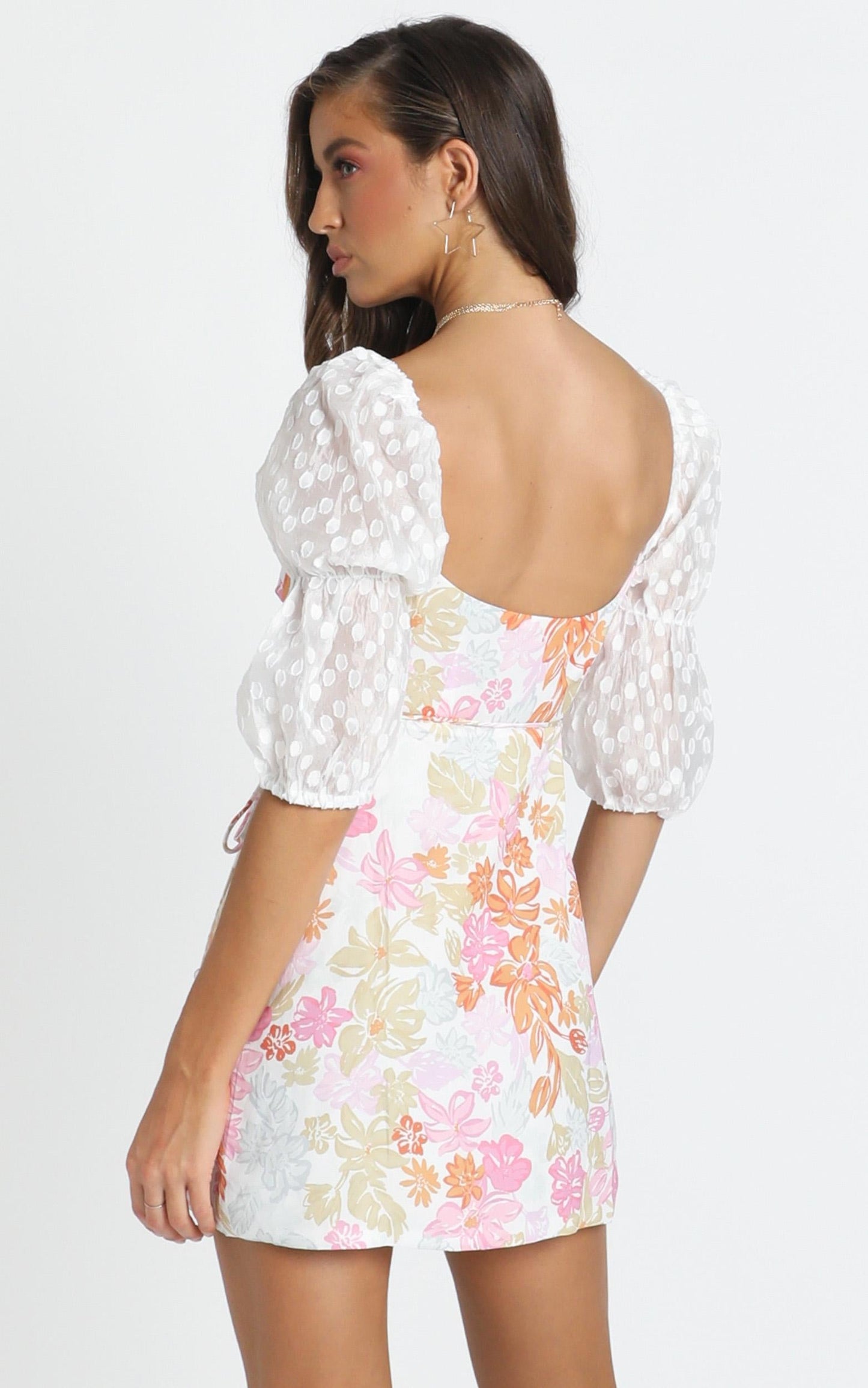 Flowers & Superpowers Dress In Multi Floral
