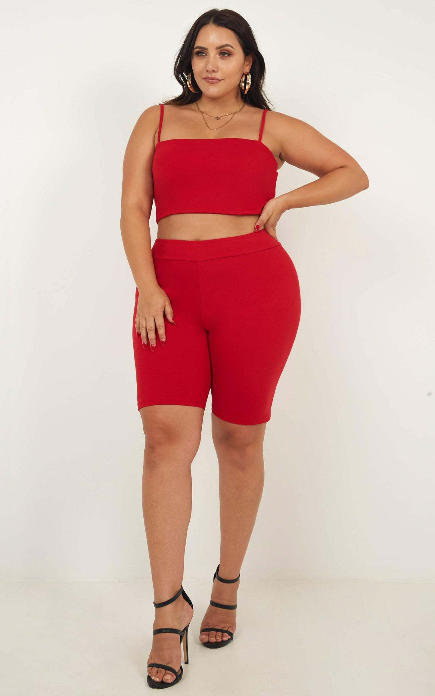 Making Moves Crop Top In Red