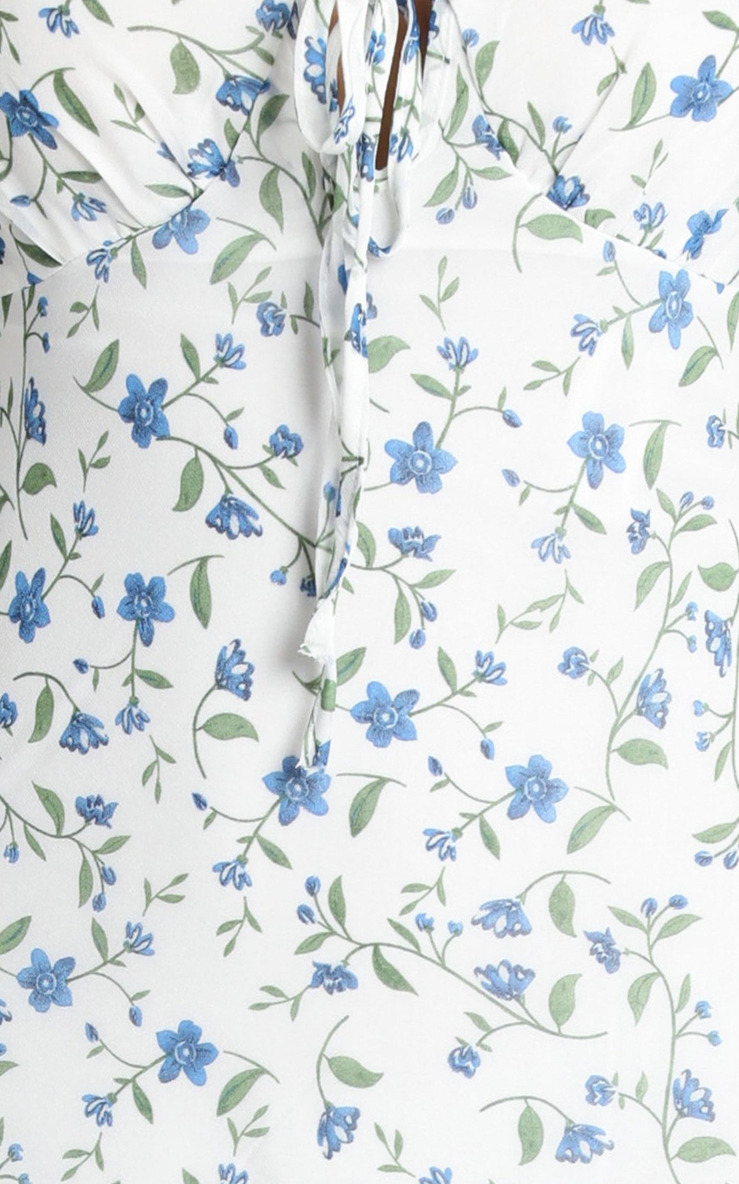 Toss the Dice Dress in White Ditsy Floral