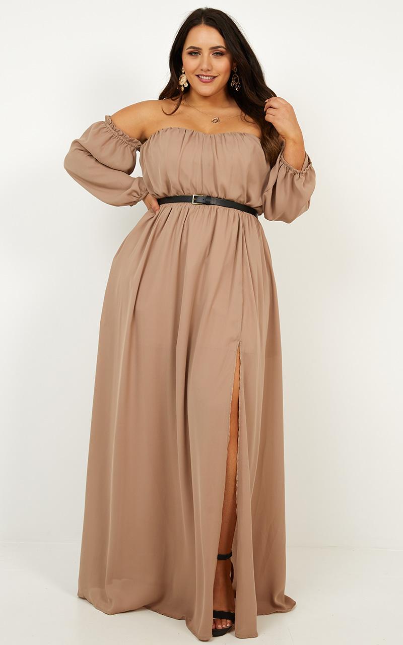 Trust Forever Dress In Mocha