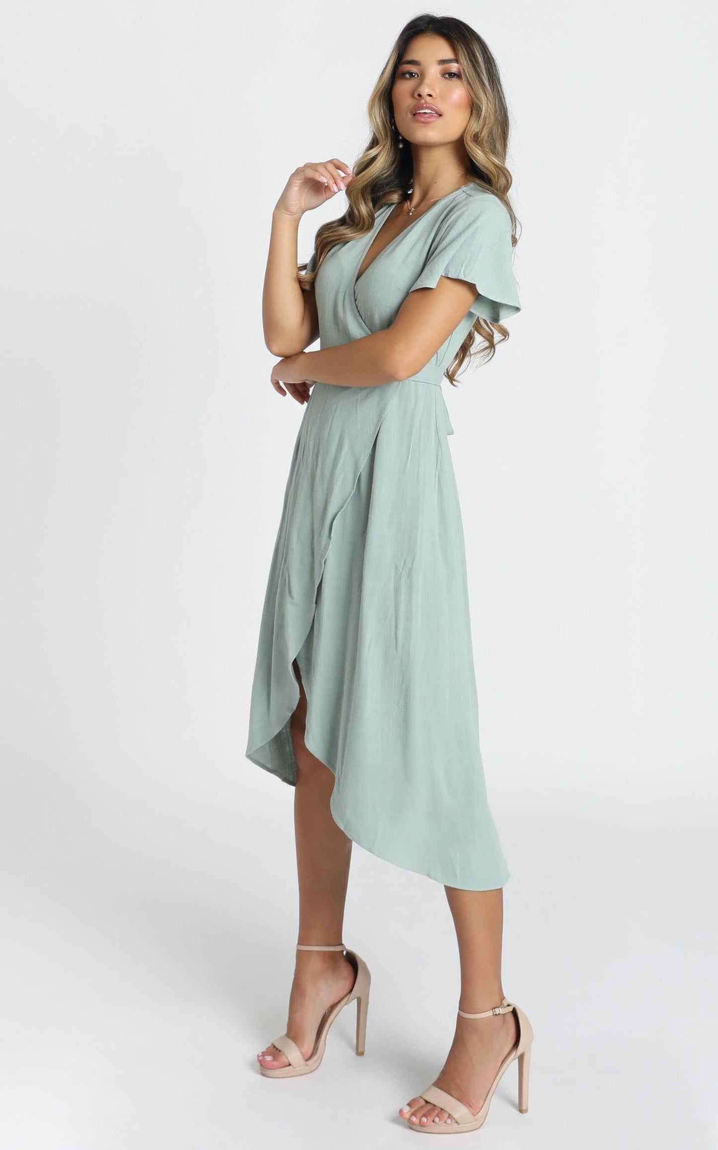 World Of Dream Dress In Sage