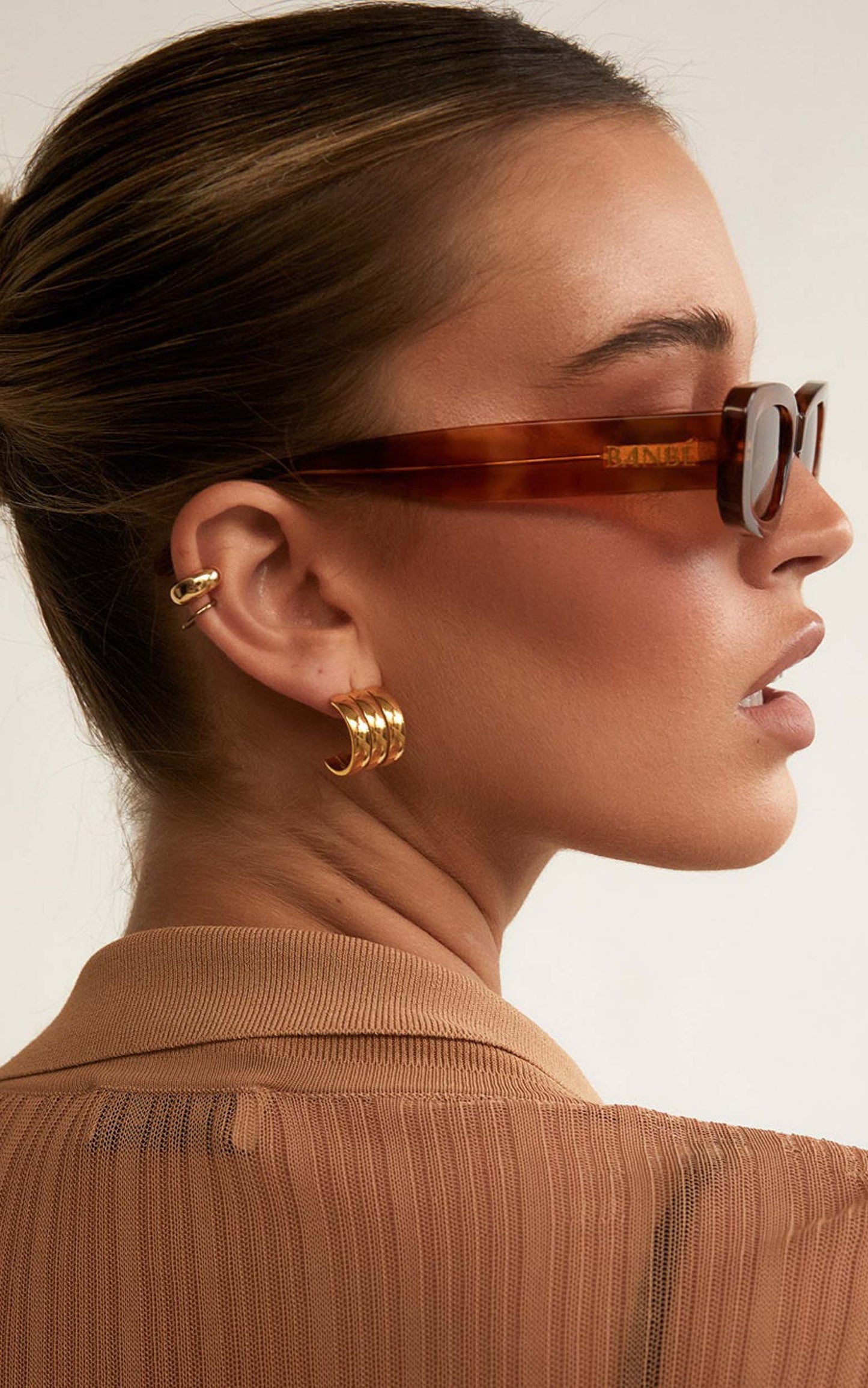 Banbe Eyewear - The Bella Sunglasses in Honey Tort-Brown
