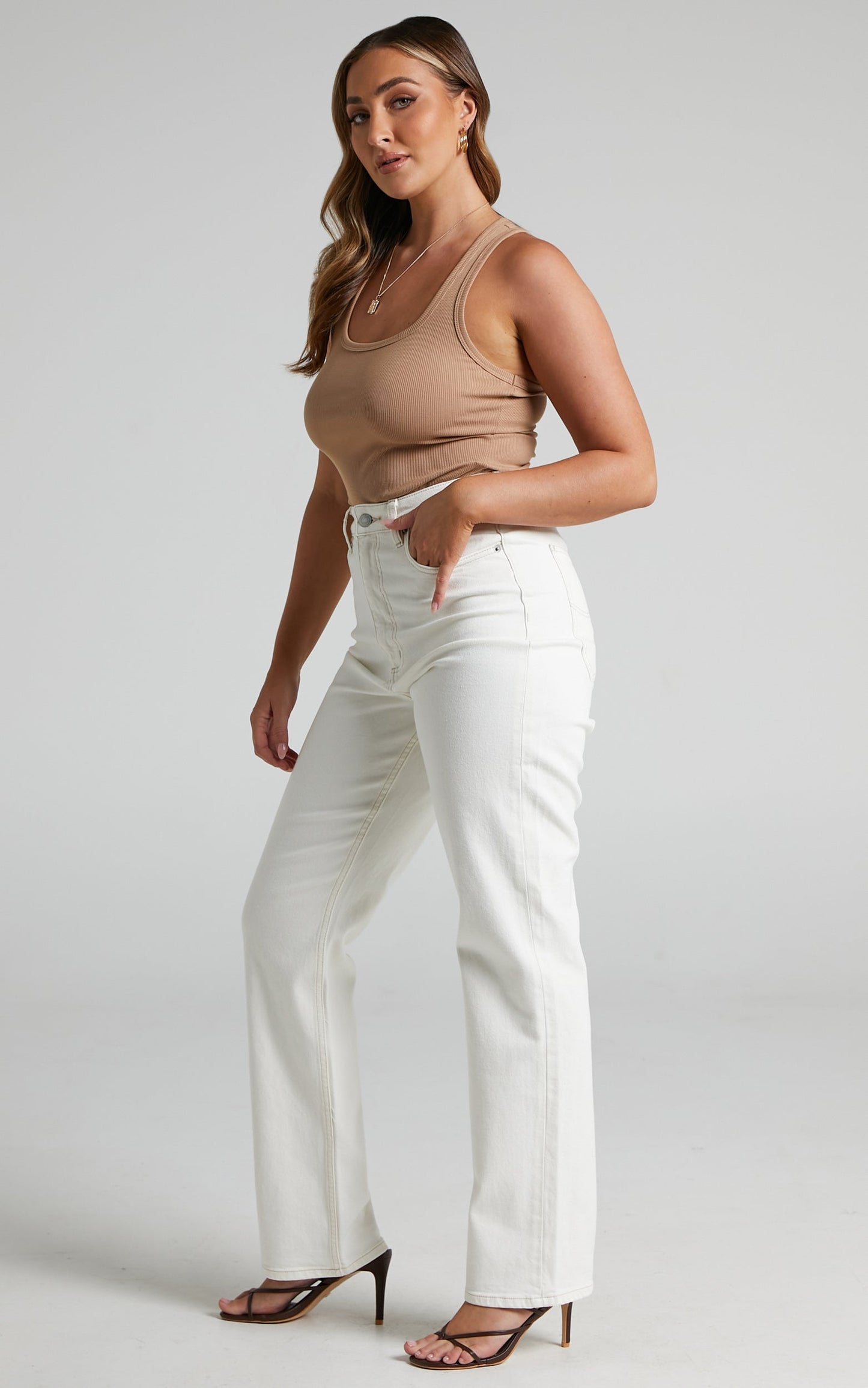 Lee - HIGH STRAIGHT 80 in Eco-White