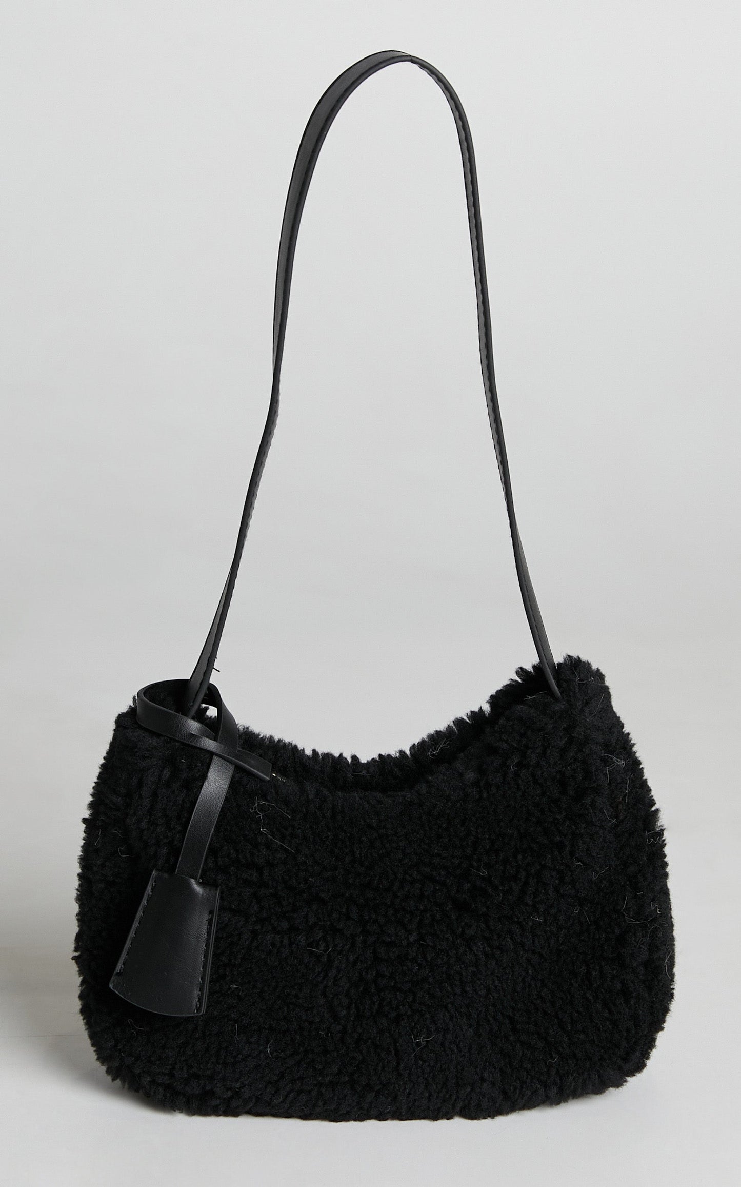 Lynda Faux Fur Bag in Black