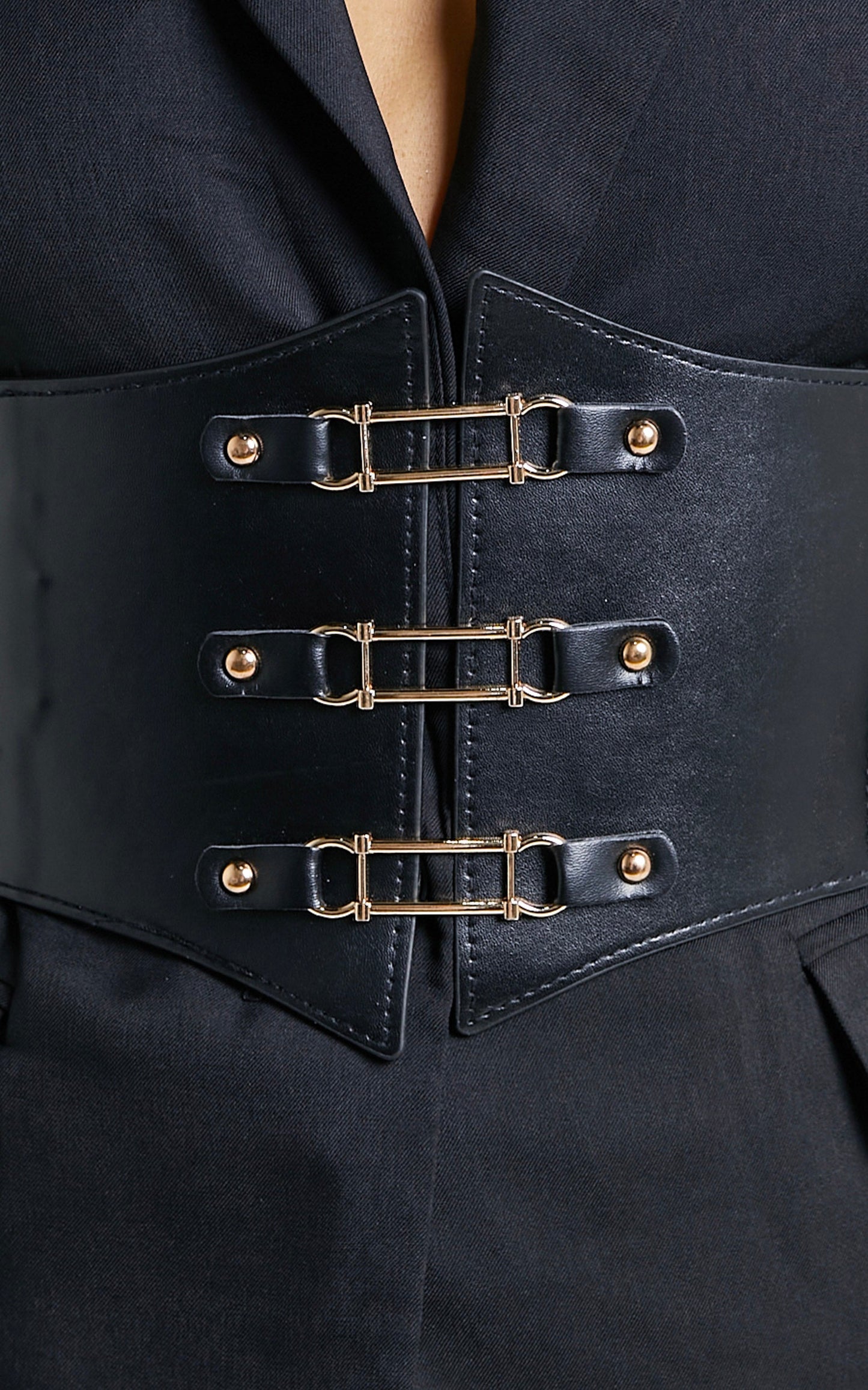 Ponee Corset Belt in Black