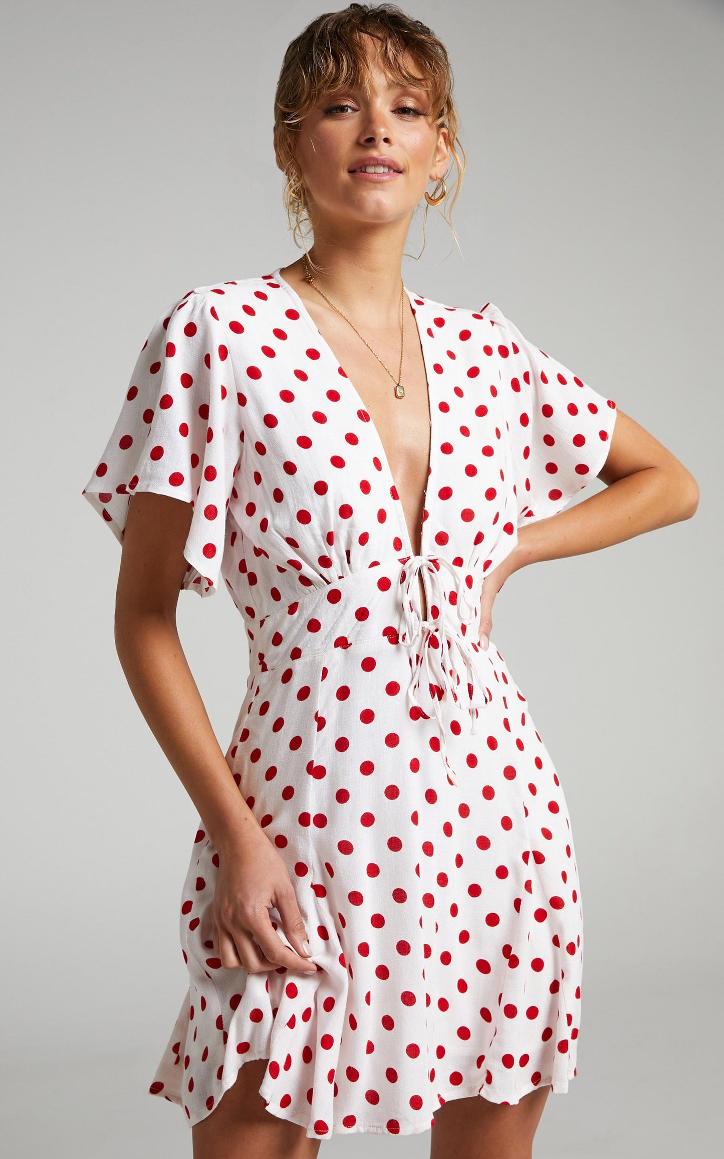 Rue Stiic - Leslie Mini Dress in Elle Polka Dot