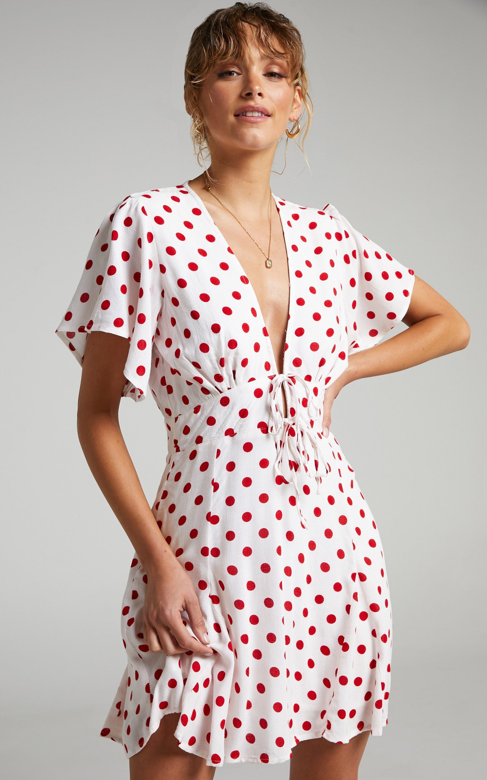 Rue Stiic - Leslie Mini Dress in Elle Polka Dot