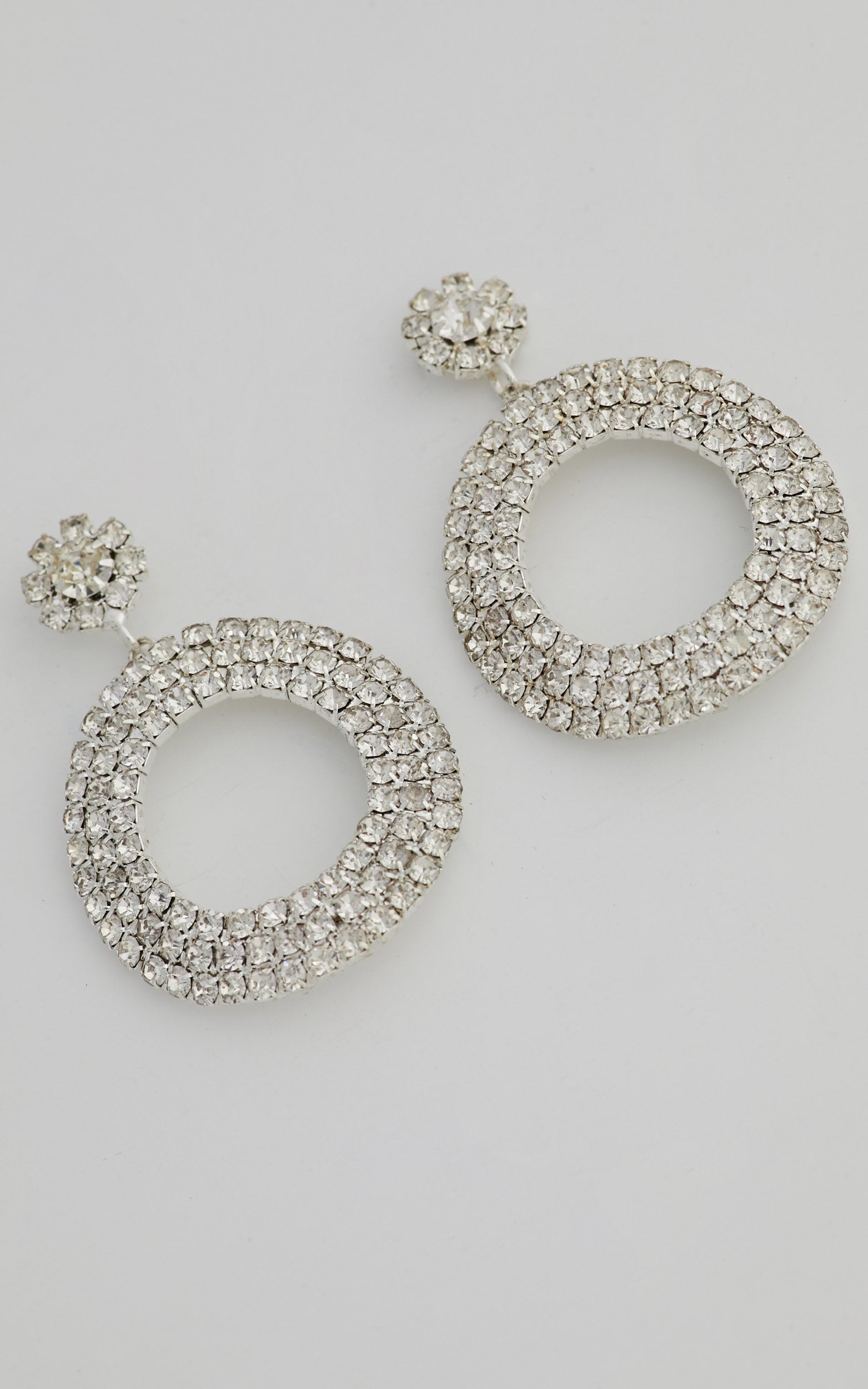 Rufina Earrings in Diamante