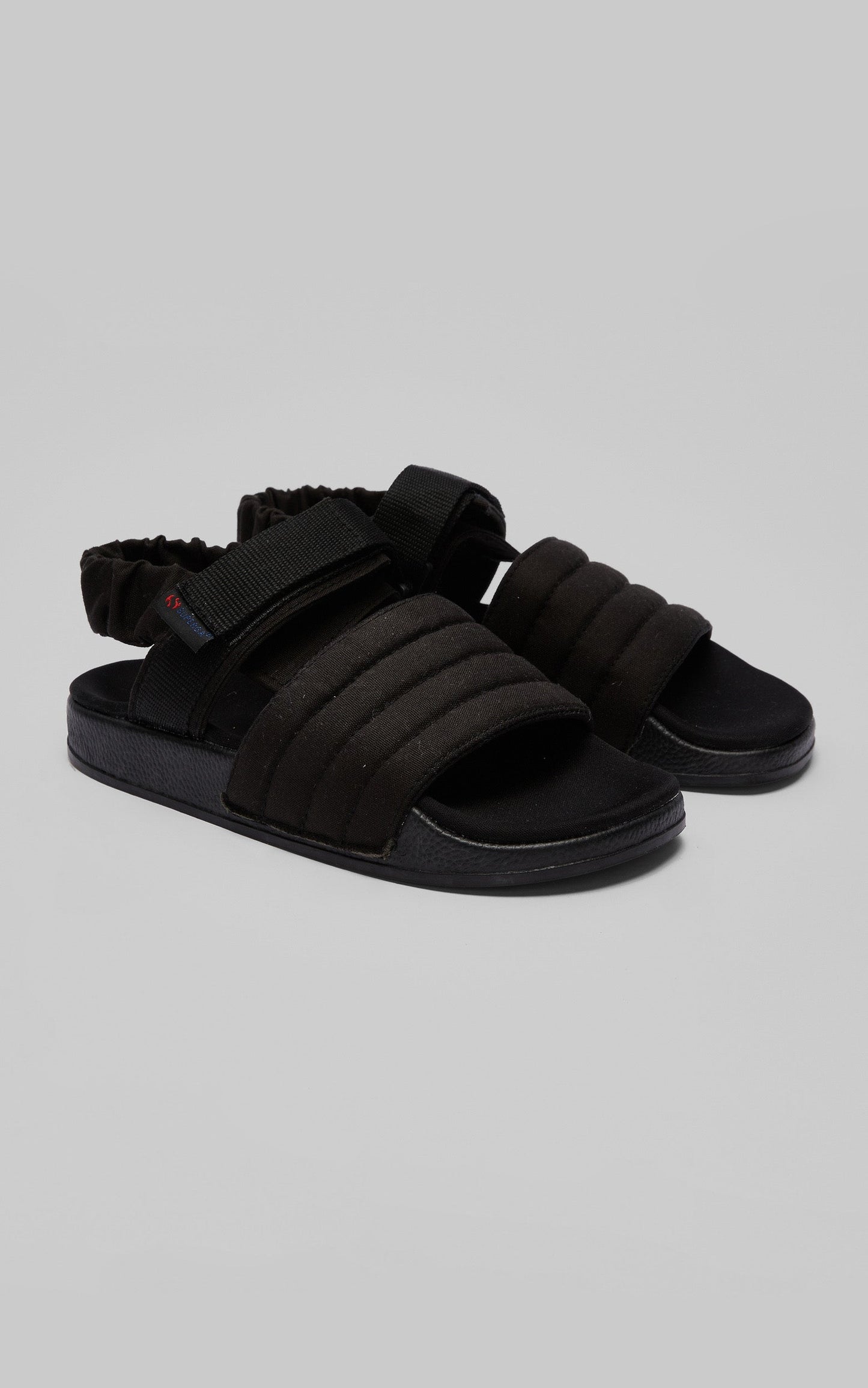 Superga - 1911 Sandal Quilted Organic Canvas Rope in Black