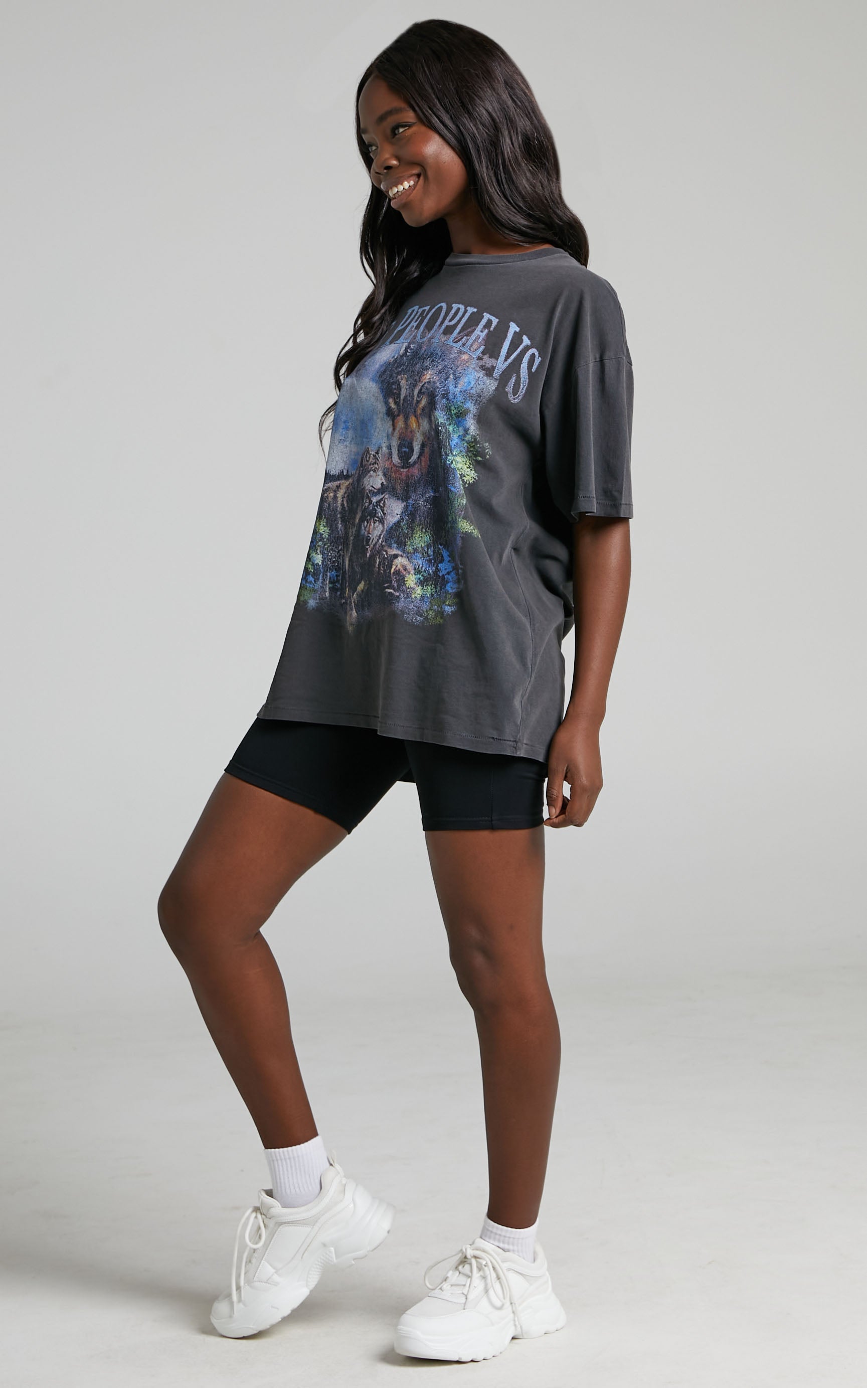The People Vs - Nocturnal Vintage Tee in Vintage Black