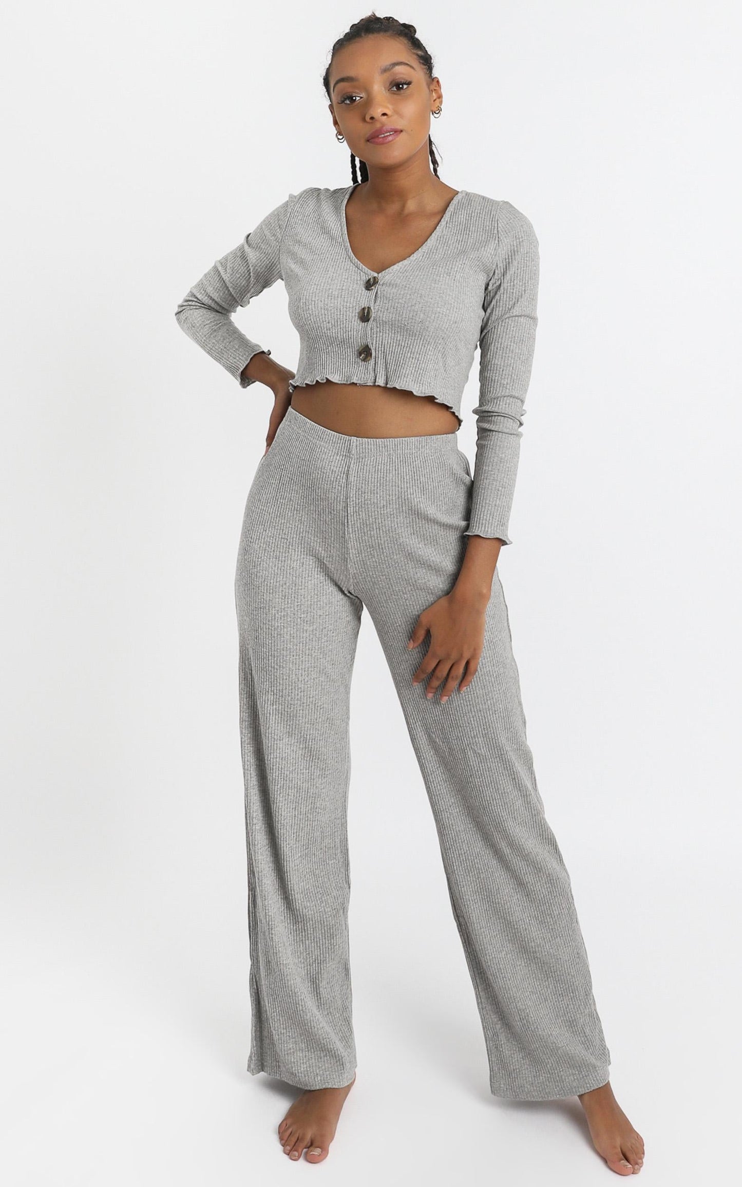 Bellamy Two Piece Set in Grey