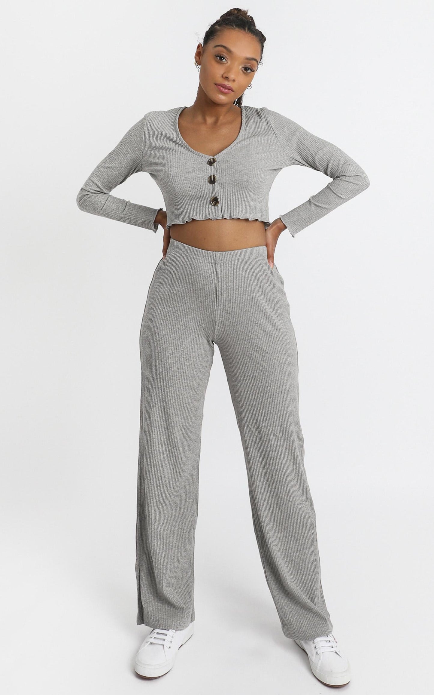 Bellamy Two Piece Set in Grey