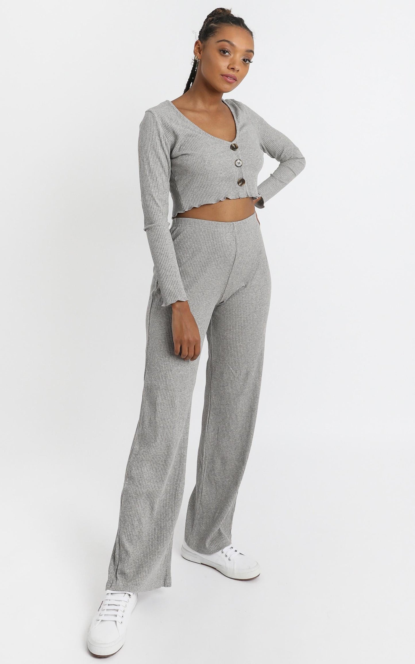 Bellamy Two Piece Set in Grey
