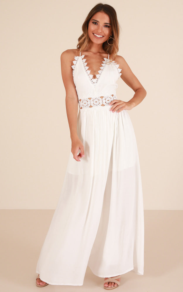 Young Melody Maxi Dress In White