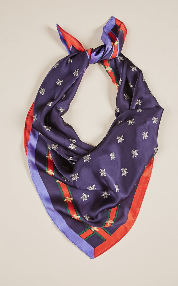 Santa Monica neck scarf in blue