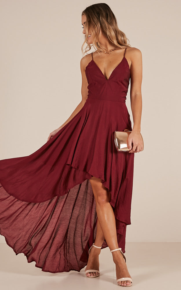 Make You Smile Dress In Wine