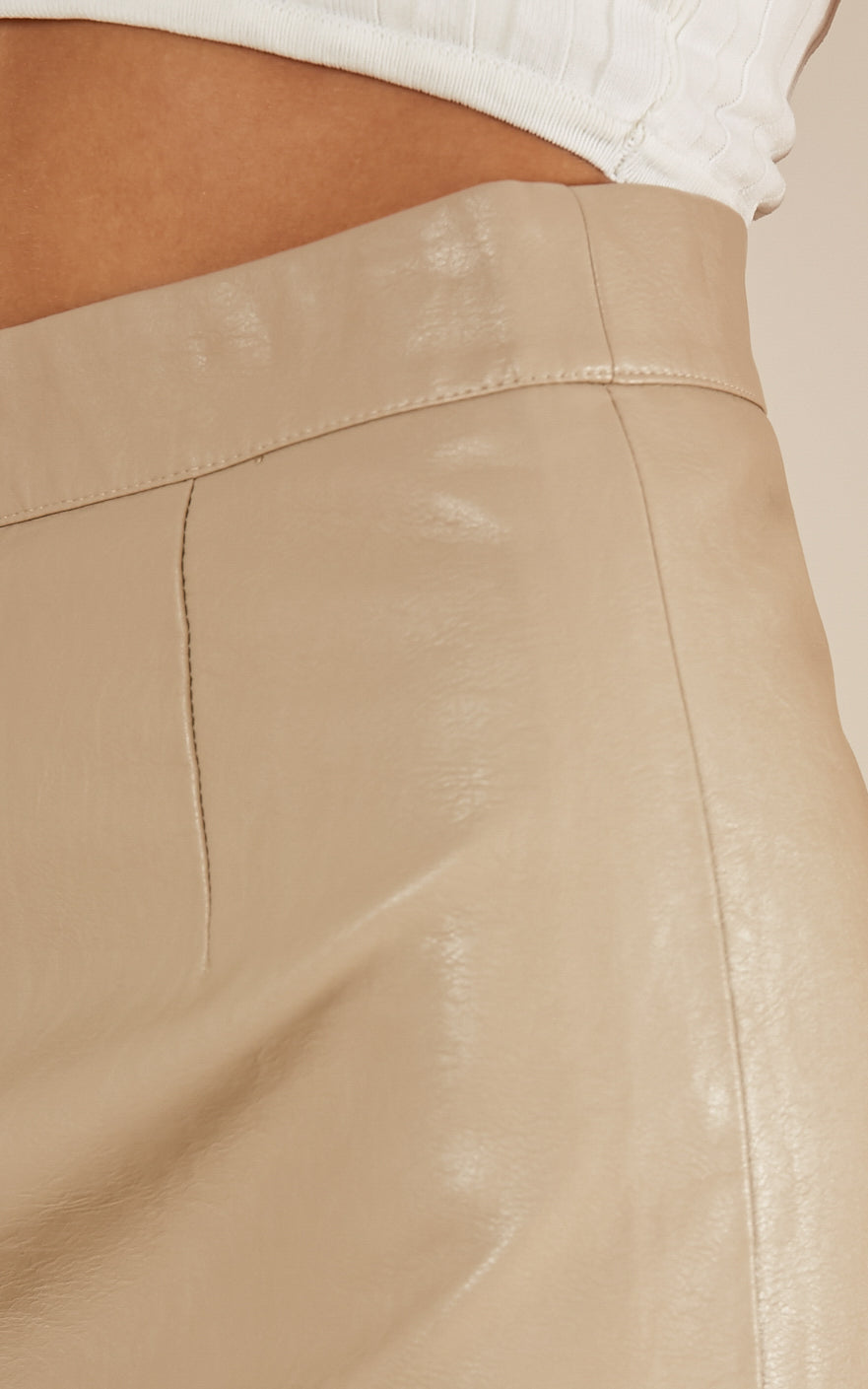 Tongue Tied Skirt In Beige