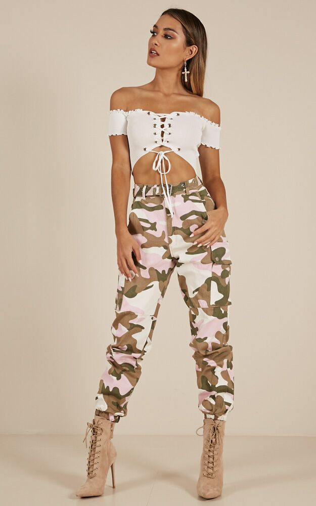 Commando Pants In Pink Camo