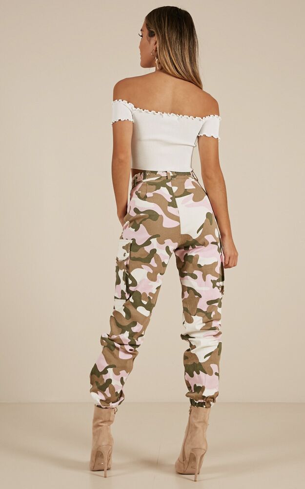 Commando Pants In Pink Camo