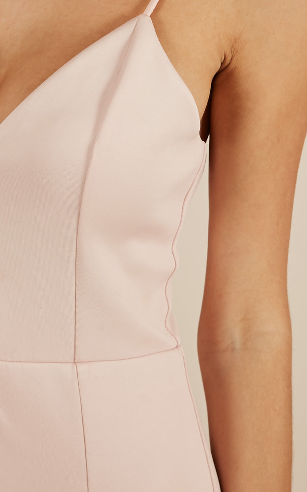 Dare To Dream Split Maxi Dress in Blush