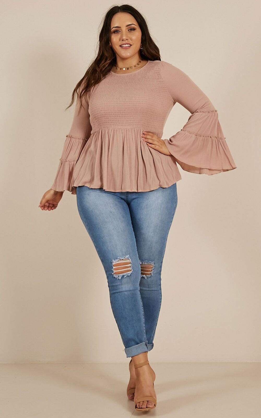 Whatever Works Top In Mocha