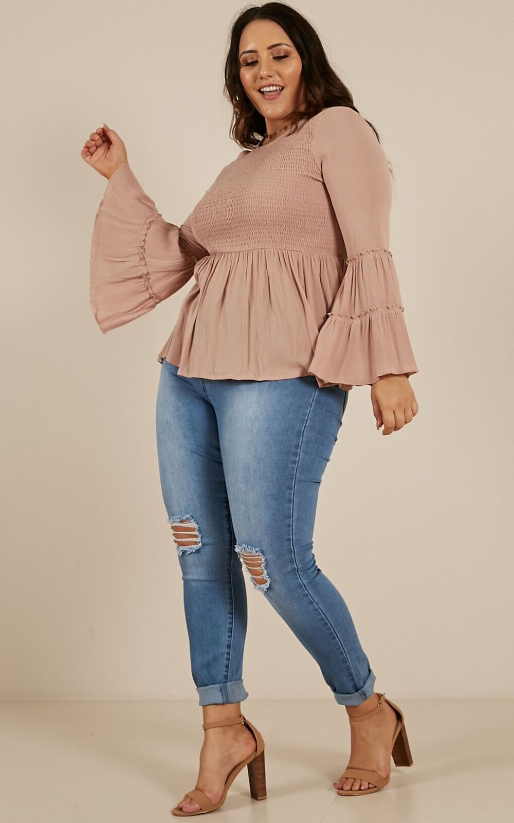 Whatever Works Top In Mocha