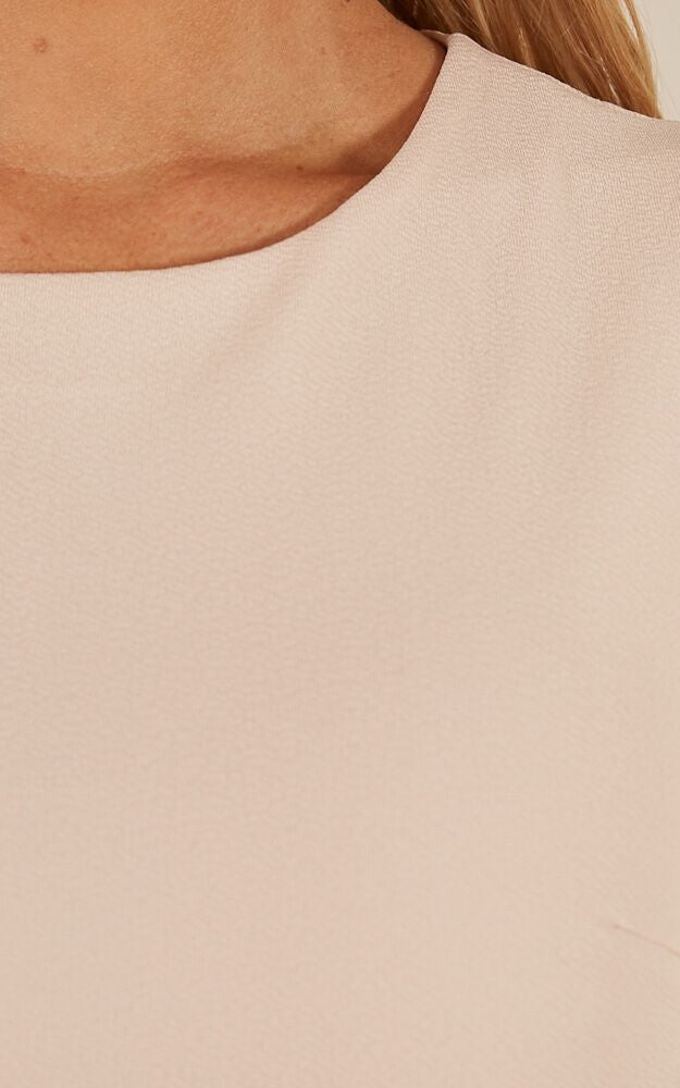 Obey Me Dress in Beige