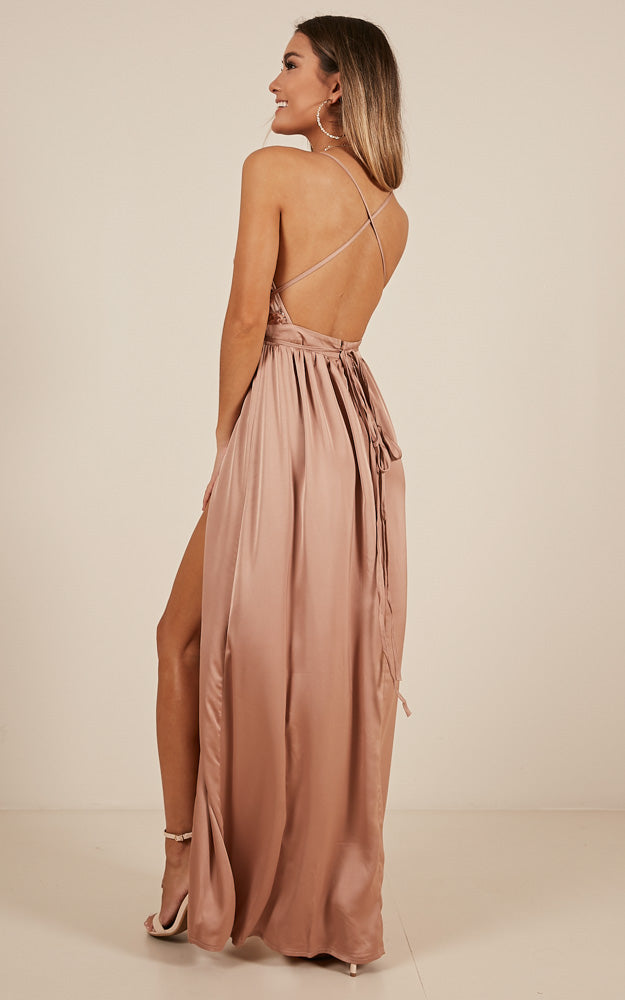 Fix You Maxi Dress in Beige