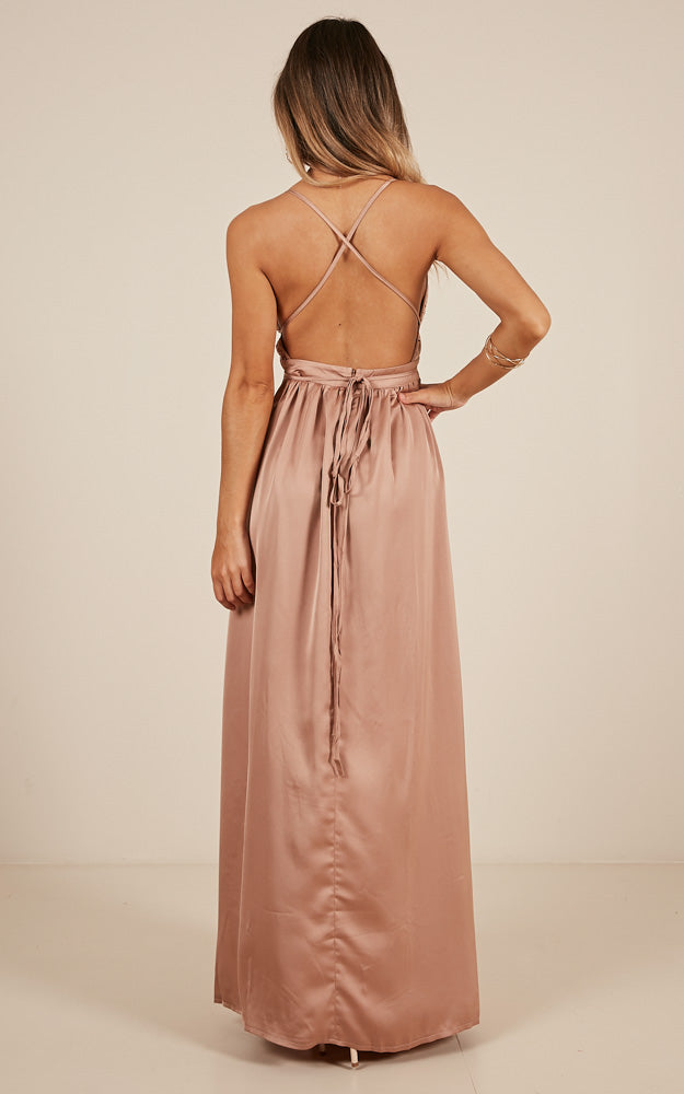Fix You Maxi Dress in Beige