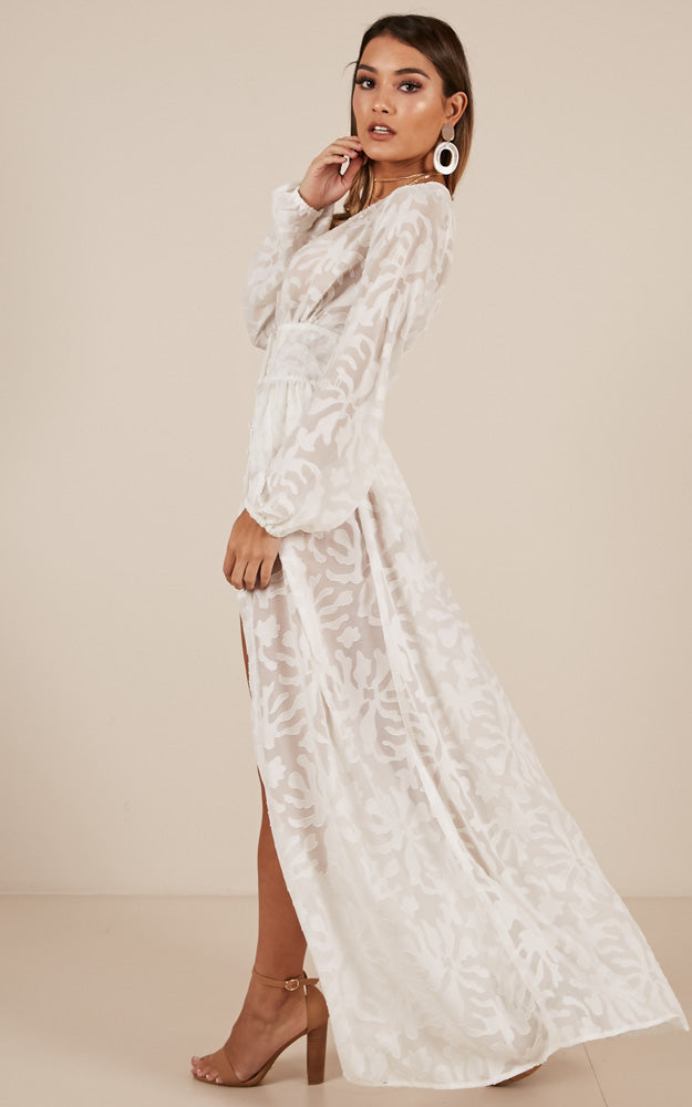 Chantilly Maxi Dress In White