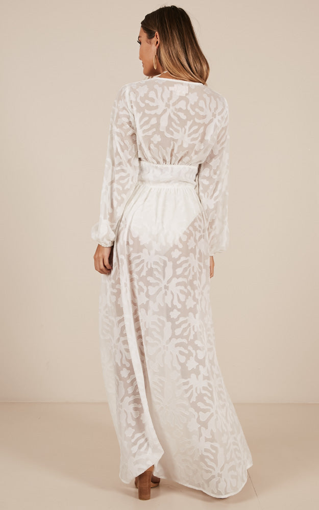 Chantilly Maxi Dress In White
