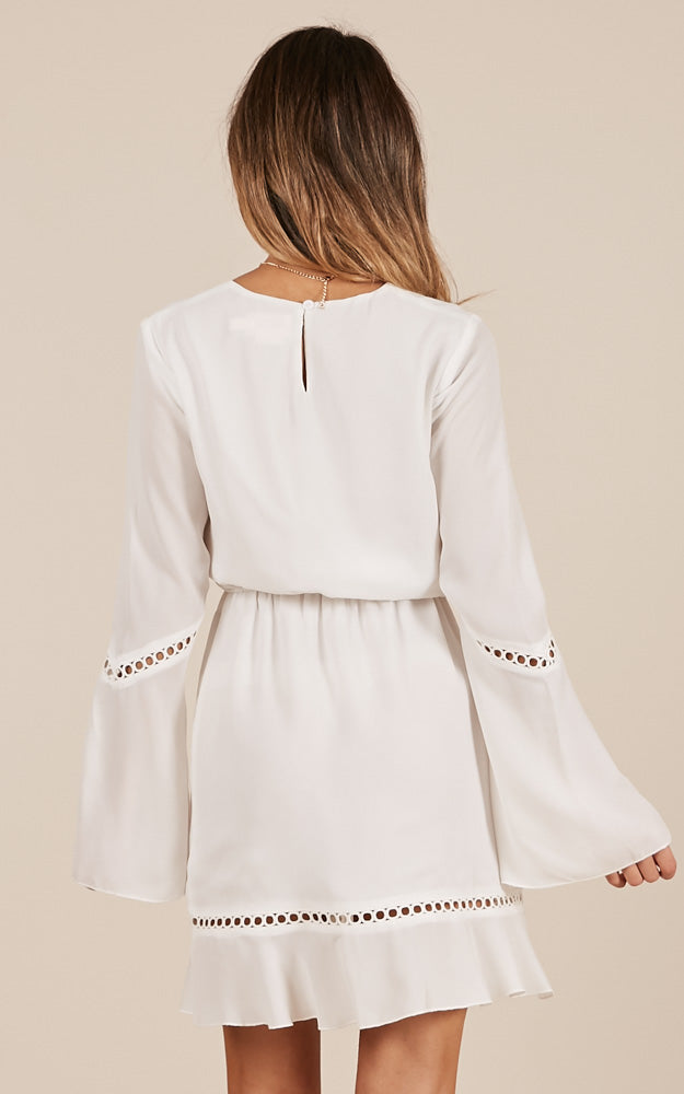 Luck Of The Draw Dress In White