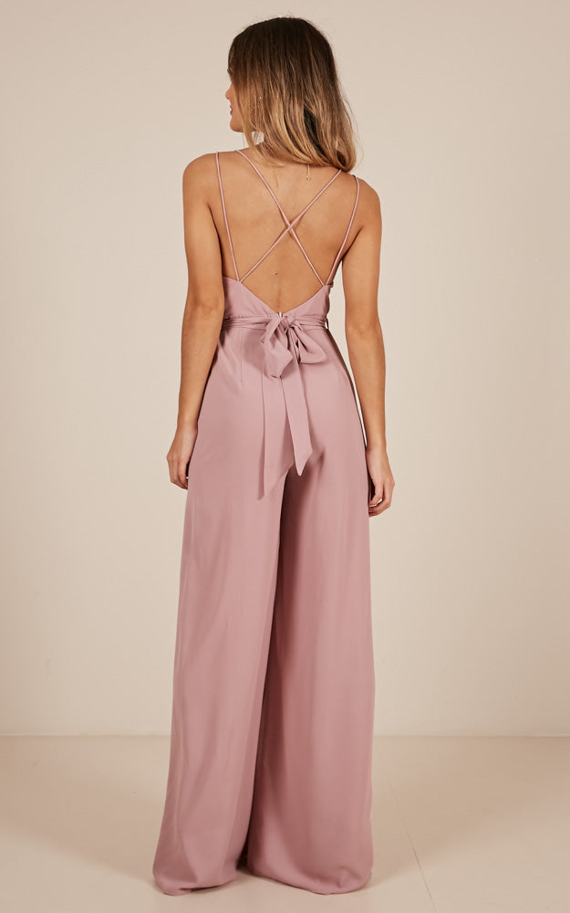 The Way I Am Jumpsuit In Blush