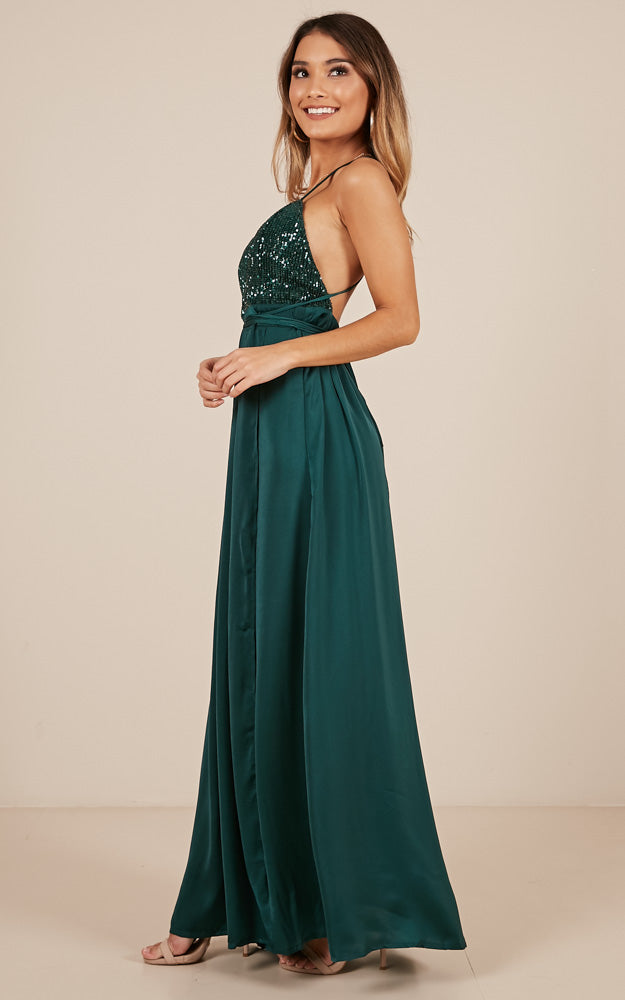 Carmen Maxi Dress In Green
