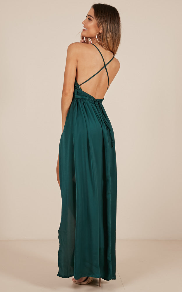 Carmen Maxi Dress In Green