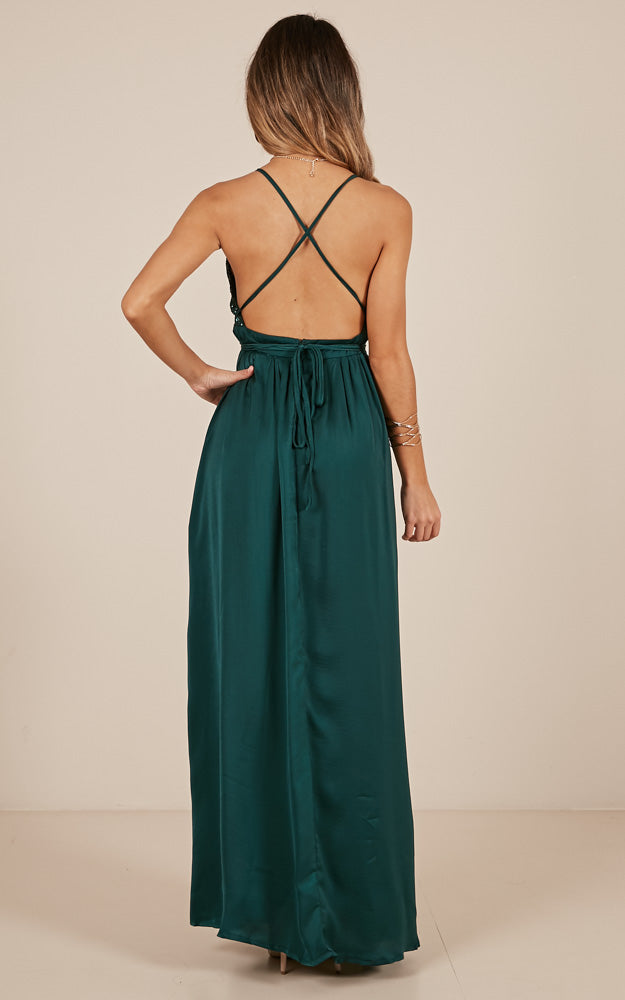 Carmen Maxi Dress In Green