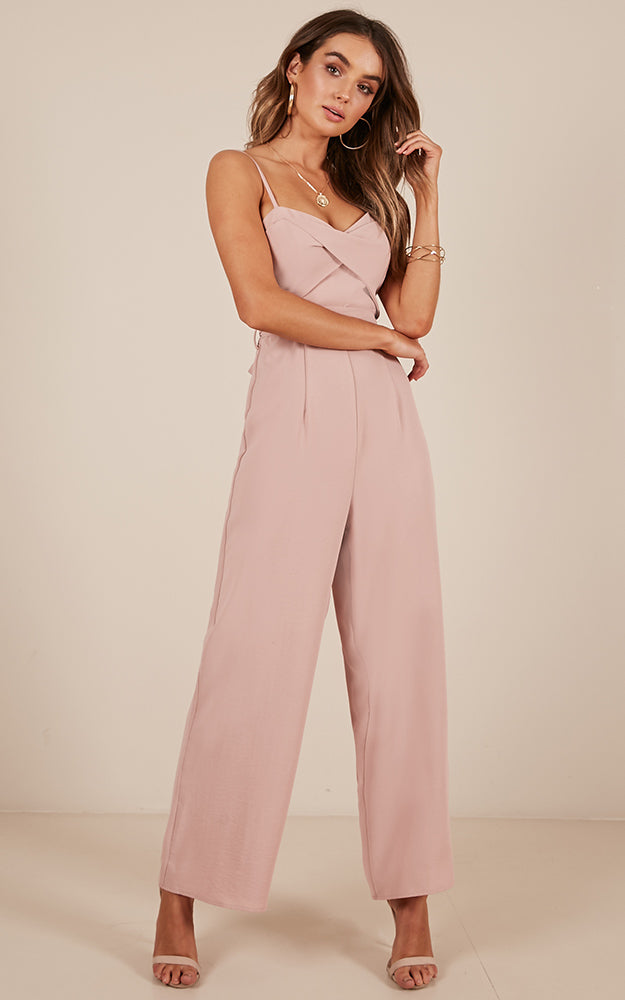Through The Clouds Jumpsuit In Blush