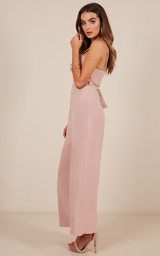 Through The Clouds Jumpsuit In Blush