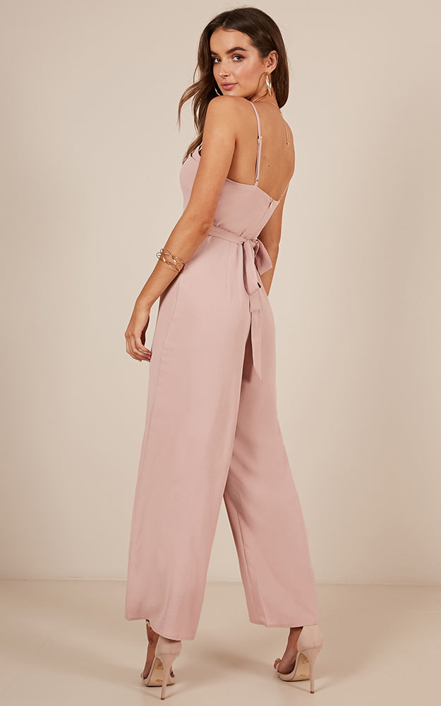 Through The Clouds Jumpsuit In Blush