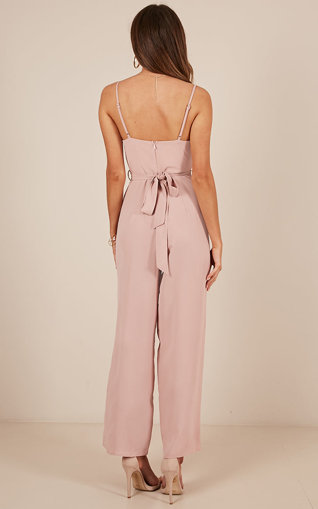 Through The Clouds Jumpsuit In Blush