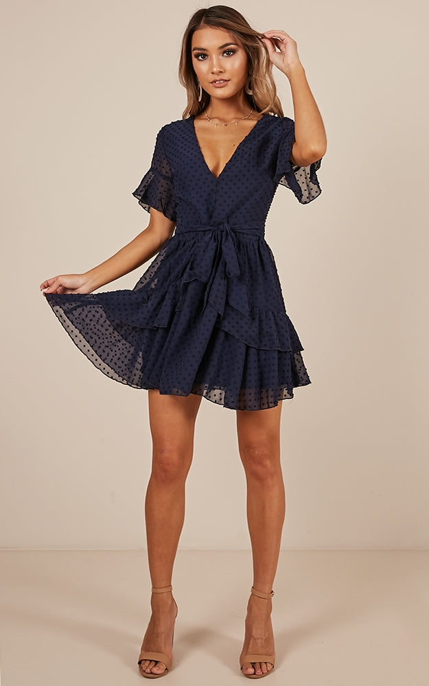 Know What You Want Dress In Navy