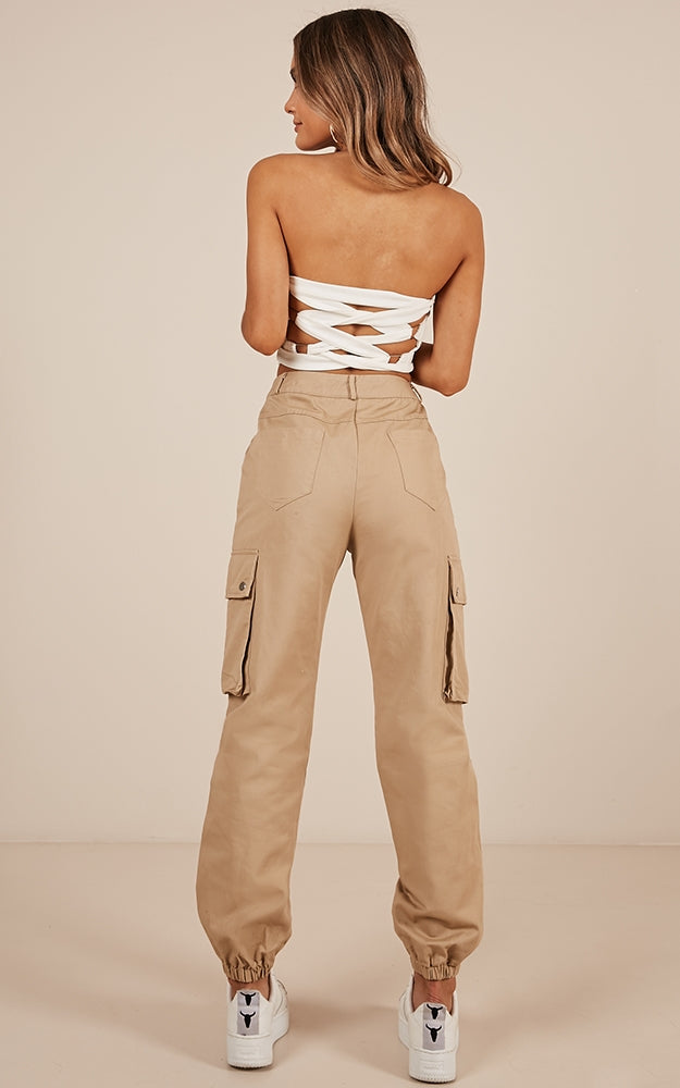 Bangin Pants In Beige