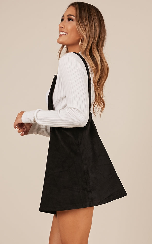 In The Distance Skirt In Black Cord