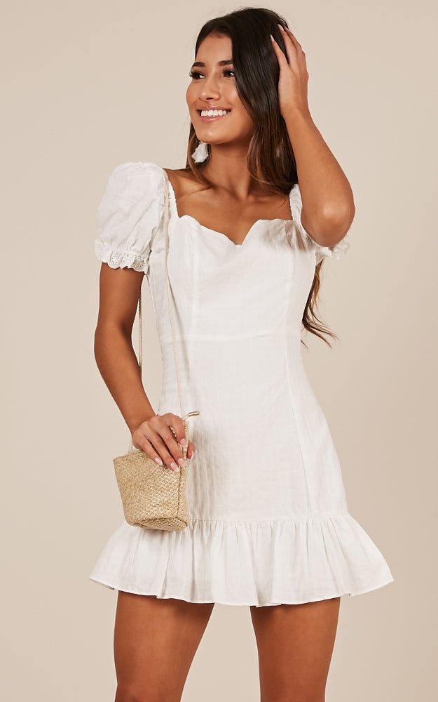 Took My Breath Away Dress In White