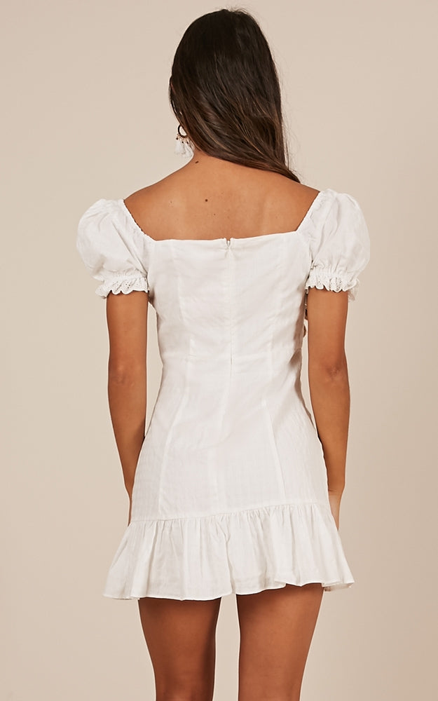 Took My Breath Away Dress In White