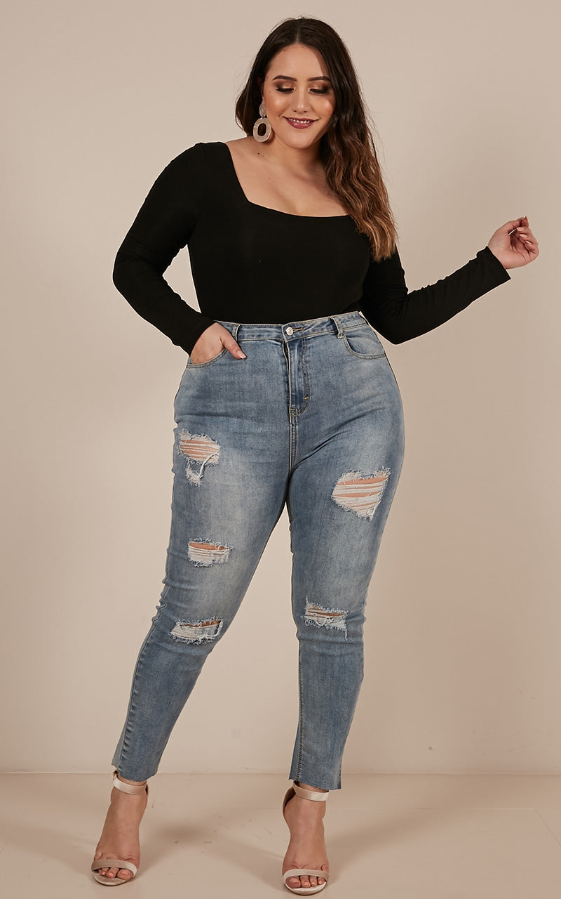 Switch It Up Bodysuit In Black