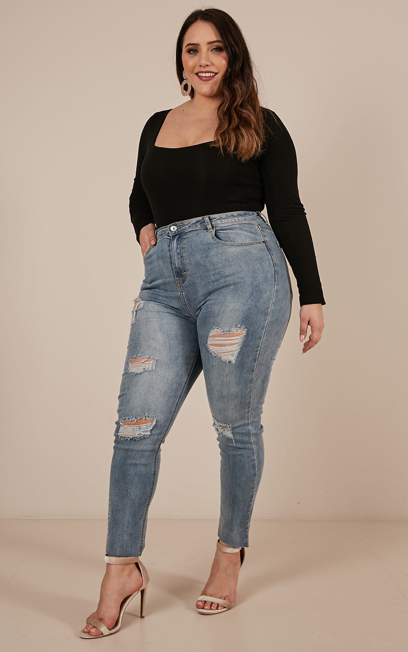 Switch It Up Bodysuit In Black