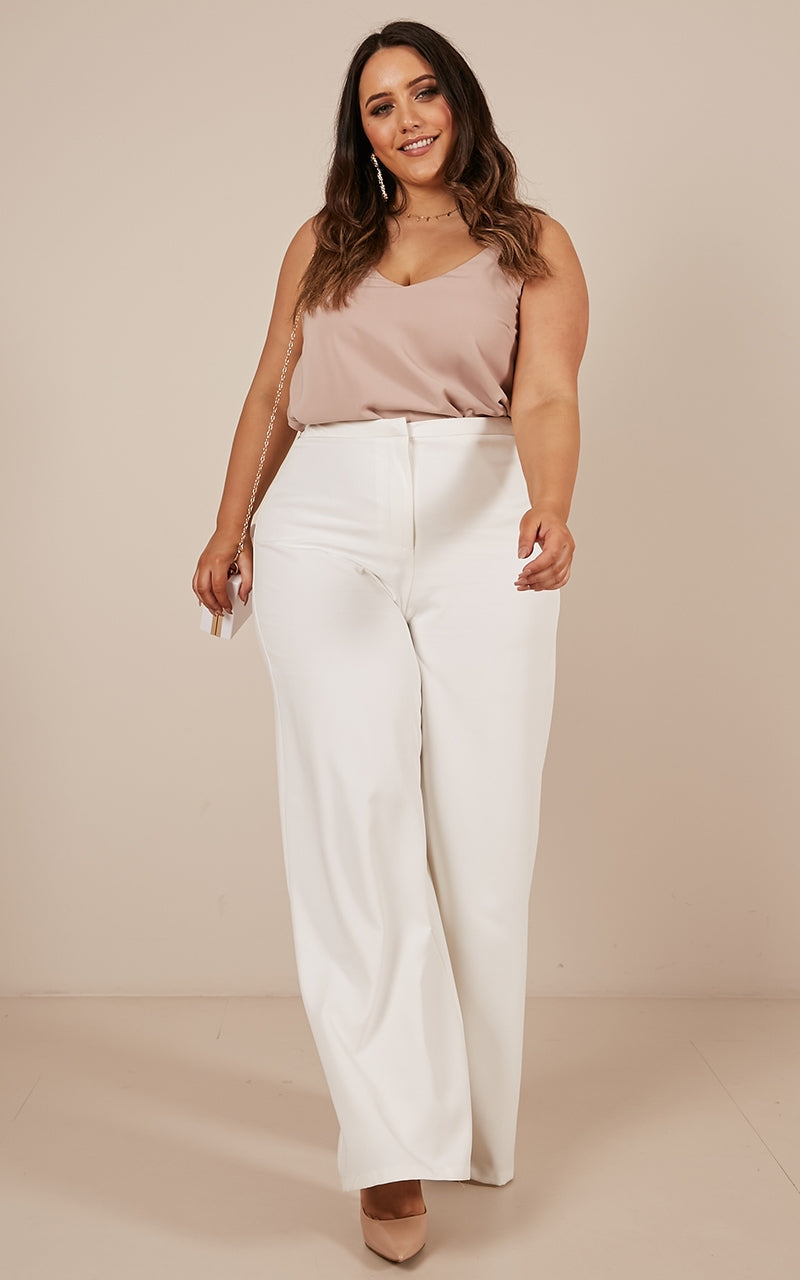 Not Just A Pretty Face Pants In White