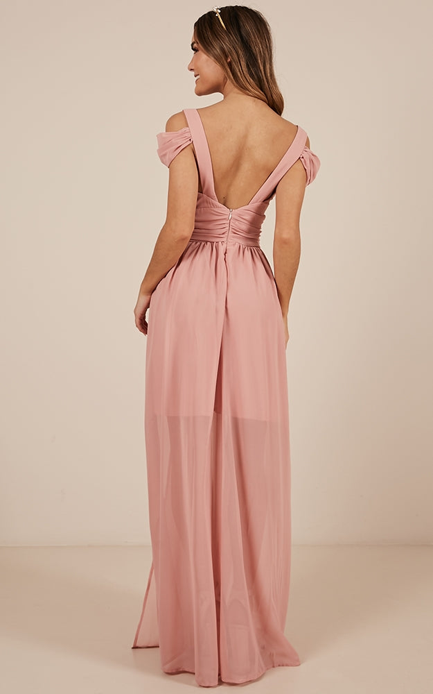 Stand Close Dress In Blush